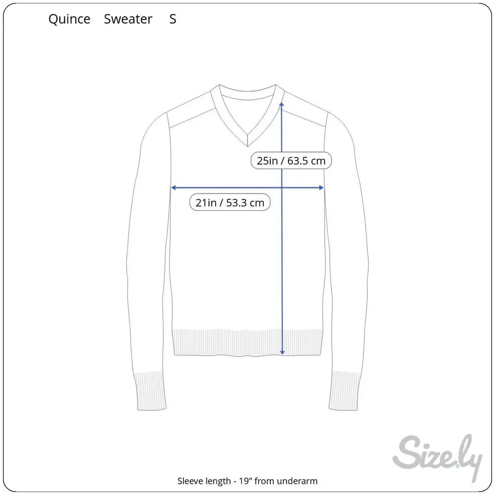 Quince‎ Men’s S Australian Ribbed Merino Wool Half Zip Sweater